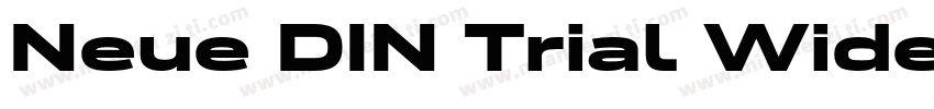 Neue DIN Trial Wide XBold字体转换